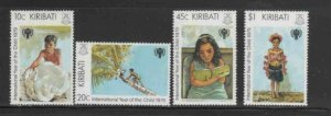 KIRIBATI #345-348 1979 INTERNATIONAL YEAR OF THE CHILD MINT VF NH O.G