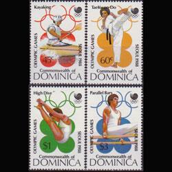 DOMINICA 1988 - Scott# 1069-72 Olympics Set of 4 LH