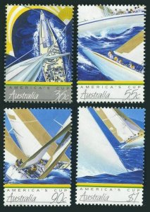 Australia 1011-1014,MNH.Michel 1015-1018. America's Cup 1987.Yachts Racing.