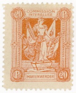 (I.B) Germany Cinderella : Marienwerder 20pf