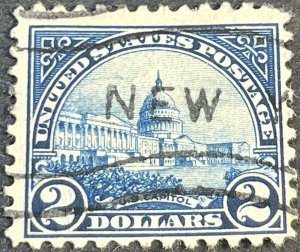 U.S.# 572-USED--SINGLE--TWO DOLLAR--CAPITOL--1923(LOTB)