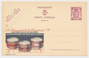 Publibel - Postal stationery Belgium 1946 Canned vegetables - Tomato