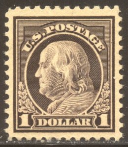 U.S. #518 Mint NH VF/XF - 1917 $1.00 Violet Brown, P11