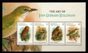 CHRISTMAS ISLAND SGMS879 2018 THE ART OF JOHN GERRARD KEULEMANS MNH