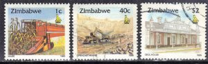 ZIMBABWE SC #720 728 733 **USED**   1995-96 SEE SCAN