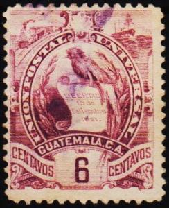 Guatemala.1886 6c  S.G.47 Fine Used