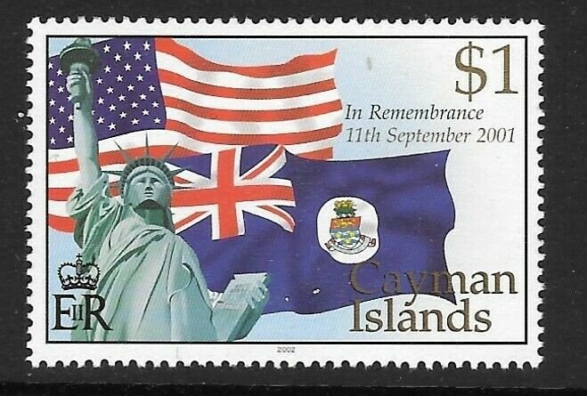 CAYMAN ISLANDS SG974 2002 REMEMBRANCE  11/10/01 MNH