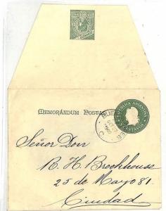 Argetina 1900 Buenos Aires Cover Postal Stationery {samwells-covers}PTS AC259