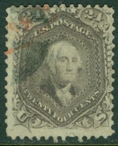 EDW1949SELL : USA 1863 Sc #78 Used Very small tear in right margin PSAG Cat $400