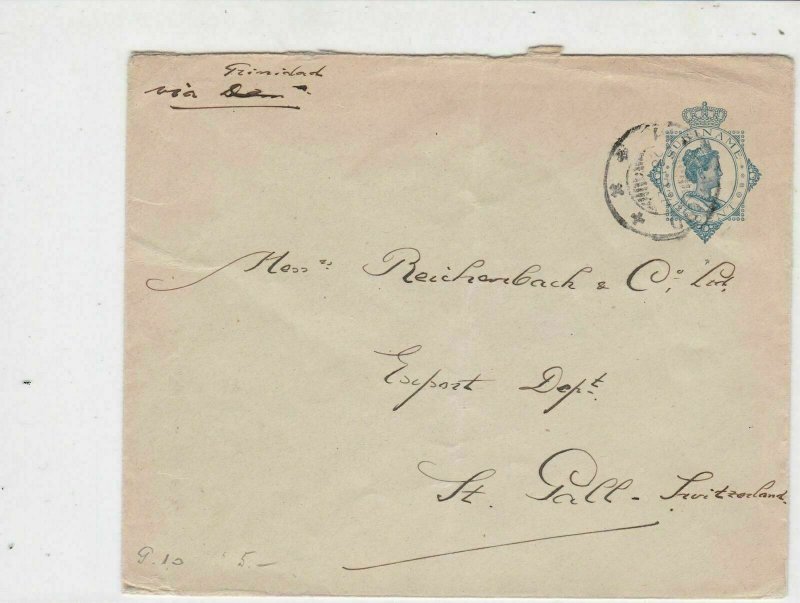 Suriname 1920 Surinaamsche Bank Paramaribo Stamps Cover  ref 22342 