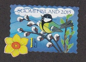 Finland # 1485, Easter , Flower - Bird,  Used,