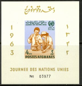 AFGHANISTAN 1964 UNITED NATIONS DAY Souvenir Sheet Sc 672H MNH