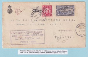 PHILIPPINES 1926 FIRST FLIGHT COVER - NORTHERN LUZON FLIGHT - D214