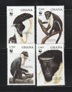 Ghana 1674-1677 Set MNH WWF