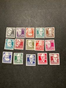 Stamps Germany (DDR) Scott #122-36 never hinged