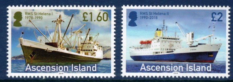ASCENSION 2018 RMS St Helena I and II; Scott 1208-09; MNH