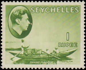 Seychelles #144 Incomplete Set, Key Value, 1938-1941, Hinged