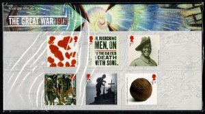 G.B.QE II 2015 CENTENARY WW1 (2nd) SG3711-16 PRESENTATION PACK P.O.No.511 SUPERB