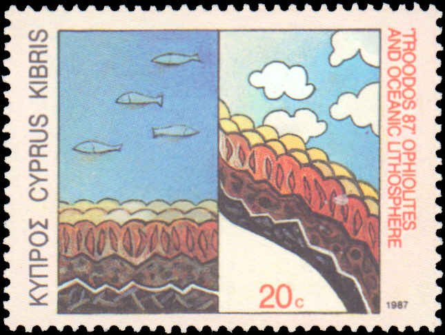 Cyprus #693-695, Complete Set(3), 1987, Never Hinged