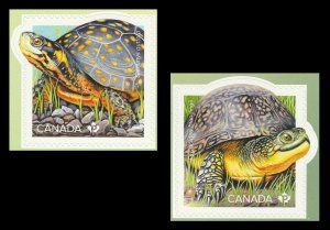 Canada 3179a-3179b Endangered Turtles P set 2 (from booklet) MNH 2019