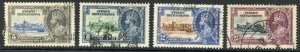 Straits Settlements SG256/9 1935 Silver Jubilee Set used Cat 21 pounds