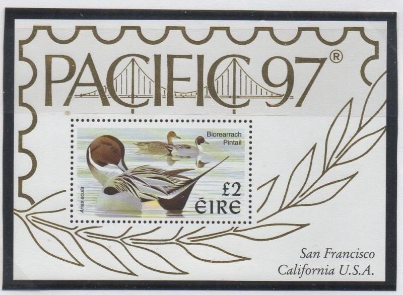 Ireland Sc 1067 1997  £2 Pintail Duck Pacific 97 stamp sheet mint NH