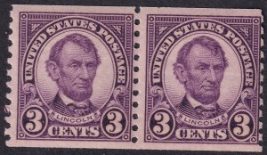 #600 Mint NH, Fine+, Pair (CV $26) (CV $11 - ID32088) - Joseph Luft