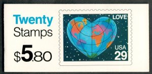 BK188 Love MNH Booklet - 2536a plate #1112