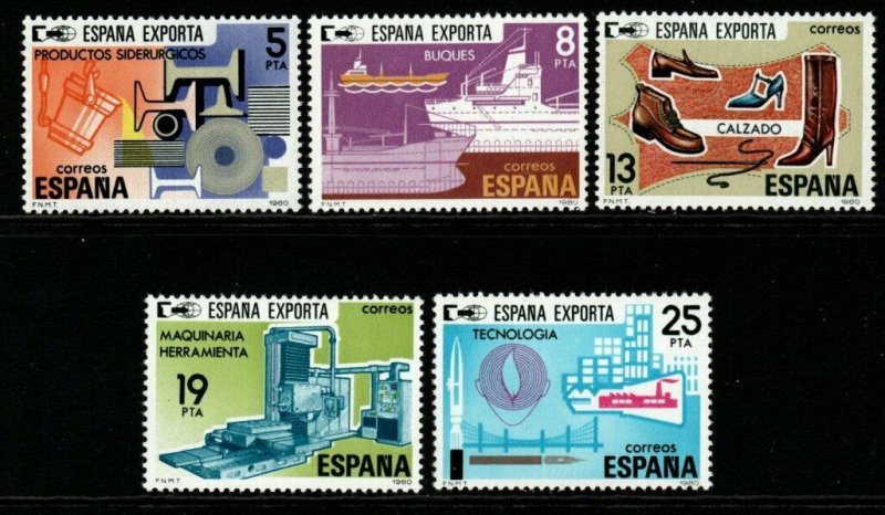 SPAIN SG2609/13 1980 SPANISH EXPORTS MNH