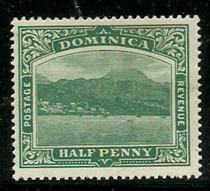 Album Treasures Dominica Scott # 50  1p View of Rosseau  Mint H