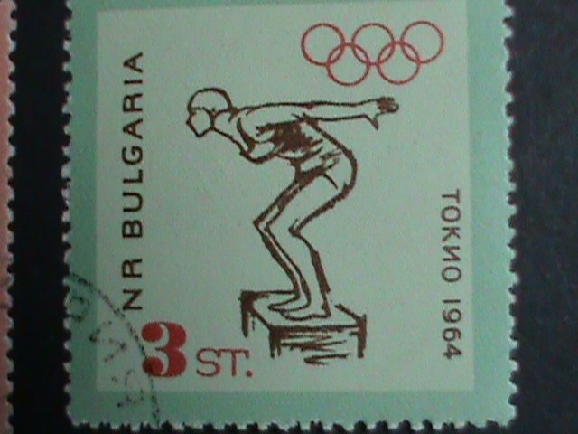 ​BULGARIA STAMP-1964-SC# 1368-71 18TH OLYMPIC GAMES-TOKYO'64 CTO STAMP SET VF