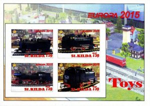 ST. KILDA - 2015 - Europa,  Toys - Imp 4v Sheet -M N H-Private Issue