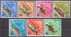 Togo #583-7 and C61-2 - Fish. CTO. VF 