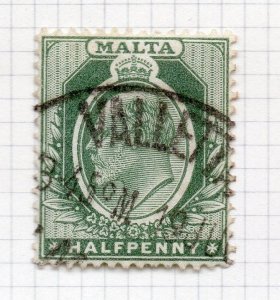 Malta 1904 Ed VII Early Issue Fine Used 1/2d. 242094