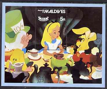 Maldive Islands 1980 Alice in Wonderland m/sheet unmounte...