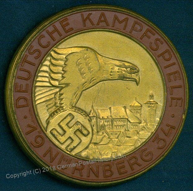 3rd Reich Germany 1934 Nuremberg Kampfspiele Rally War Games Participants  96241