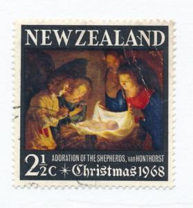 New Zealand 1968  Scott  414 used - 2.1/2c, Christmas