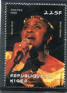 Niger 1998 AFRICAN MUSICIAN Miriam Makeba 1 Stamp Perforated Mint (NH)