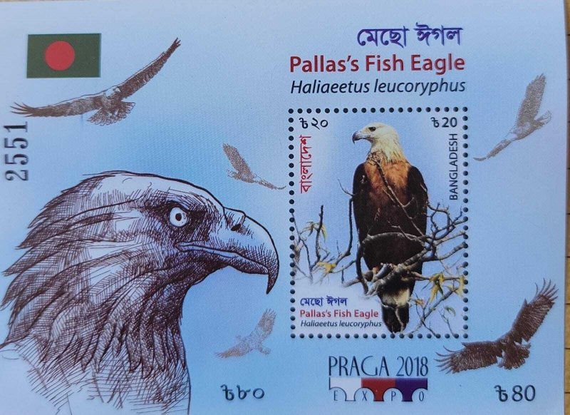 SO) BANGLADESH, PRAGUE 2018, EAGLE, BIRD, MNH	  