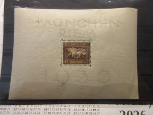 GERMANY, Scott: B90 SHEET, MINT HINGED, Lot31, Cat $12