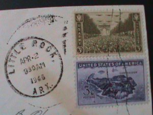 ​UNITED STATES-1945-SC#934 WORLD WORL II -COVER-FANCY CANCEL-VF 79 YEARS OLD