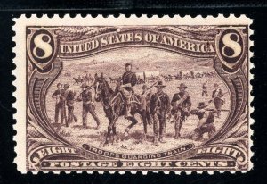 USAstamps Unused FVF US 1898 Trans-Mississippi Troops Scott 289 Dull OG MNH