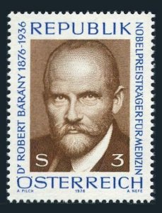 Austria 1031 two stamps, MNH. Michel 1509. Dr Robert Barany, Noel Prize, 1976.