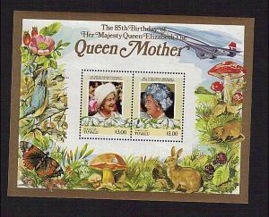 Tuvalu-Nukufetau Scott # 50 Queen Mother B-Day  S/S MNH