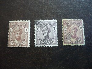 Stamps - Zanzibar - Scott# 184,187,192 - Mint Hinged & Used Part Set of 3 Stamps