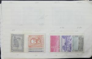 EDW1949SELL : SALVADOR Nice group of Mint & Used on Old Time approval pages.