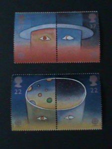 GREAT BRITAIN-1991 SC# 1374-7a -EUROPA-SPACE-PAIRS SET-MNH VF-LAST ONE