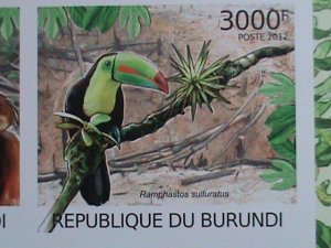 ​BURUNDI STAMP 2012 SC#1111 DEFORESTATION-PROTECTION OF NATURE-IMPER -MNH S/S