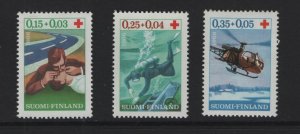 Finland   #B176-B178  MNH  1966  first aid