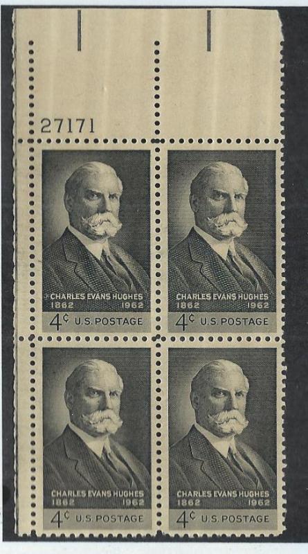 UNITED STATES SC# 1195 PL#27171 UL B/4 FVF/MNH 1962